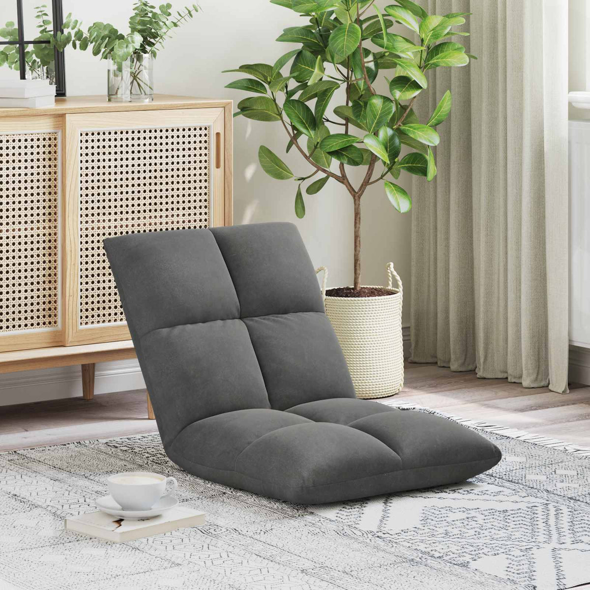 Vidaxl verstelbare vlo stoelen donkergrijs fluweel