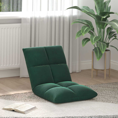 Vidaxl verstelbare vlo stoelen donkergroen fluweel