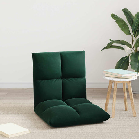 Vidaxl verstelbare vlo stoelen donkergroen fluweel