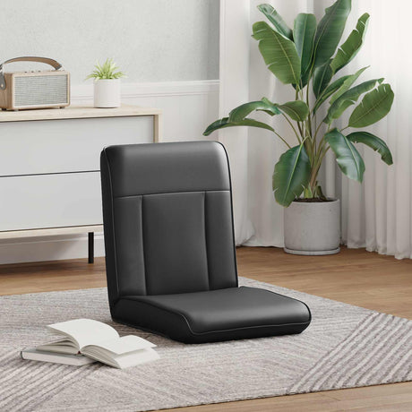 Vidaxl verstelbare vlo stoelen zwart kunstleer