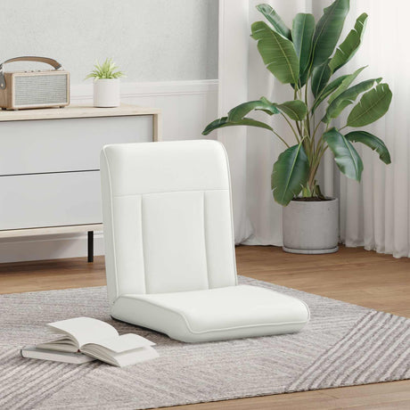 Vidaxl verstelbare vlo stoelen wit kunstleer