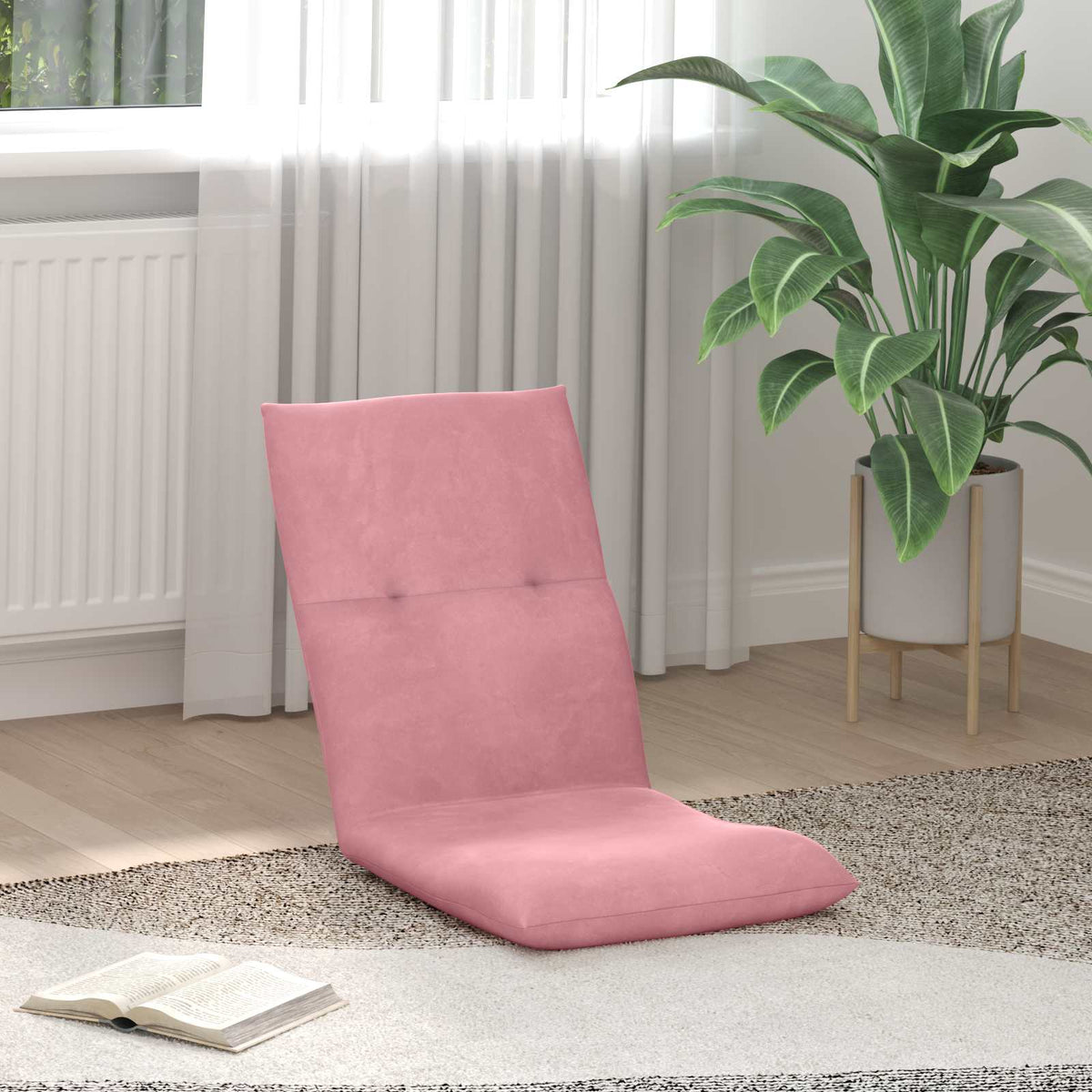 Vidaxl verstelbare vlo stoelen roze fluweel