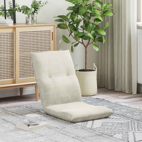 Vidaxl verstelbare vlo stoelen crèmekleurig fluweel