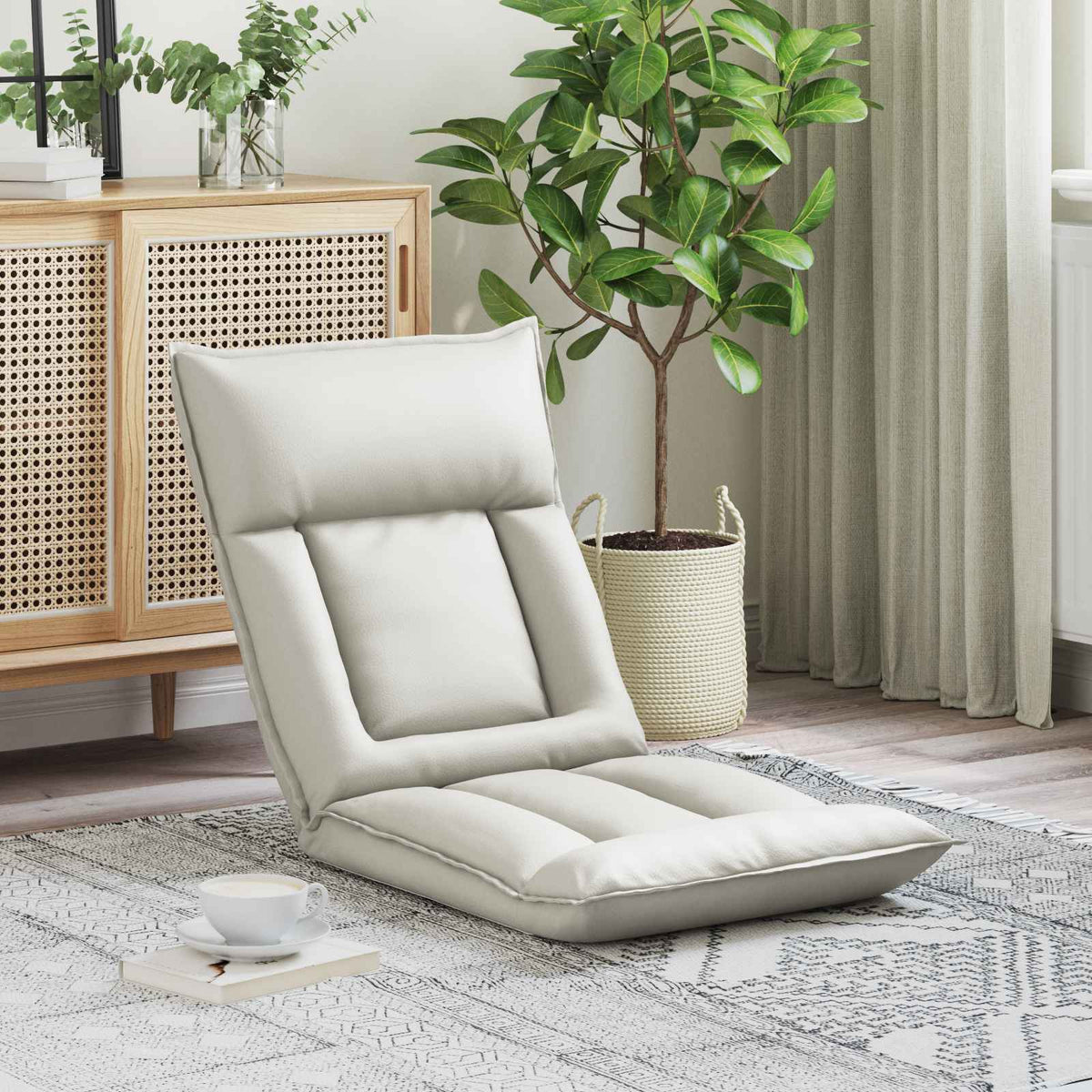 Vidaxl verstelbare vlo stoelen wit kunstleer