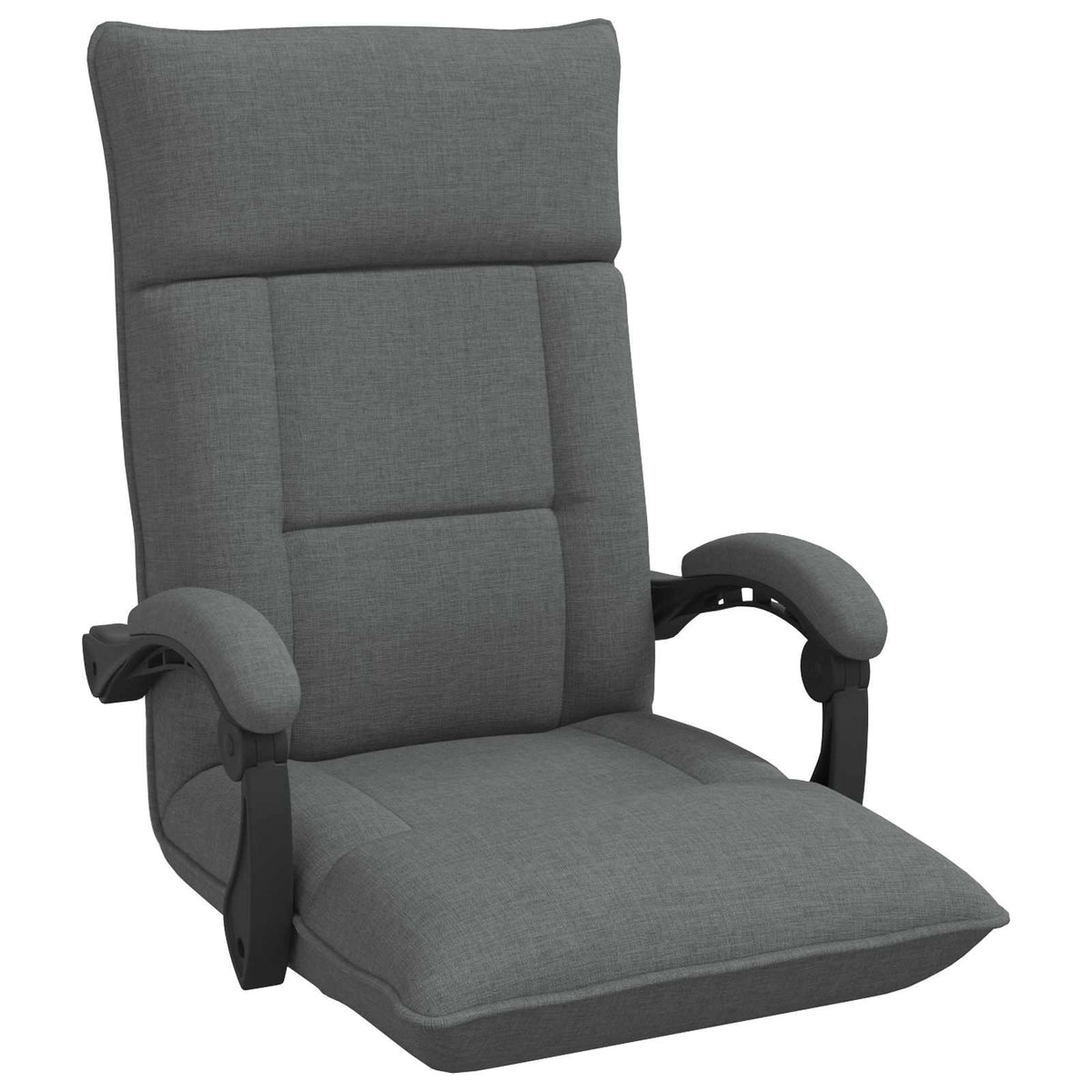 Vidaxl verstelbare vlo stoelen donkergrijs stof