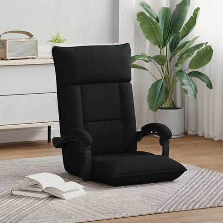 Vidaxl verstelbare vlo stoelen zwart stof