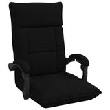 Vidaxl verstelbare vlo stoelen zwart stof