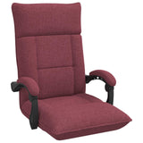 Vidaxl verstelbare vlo stoelen wijnrood stof