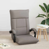Vidaxl verstelbare vlo stoelen taupe stof