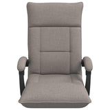 Vidaxl verstelbare vlo stoelen taupe stof