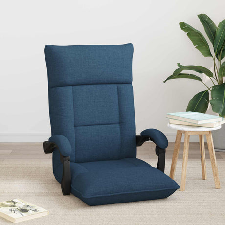 Vidaxl verstelbare vlo stoelen blauw stof