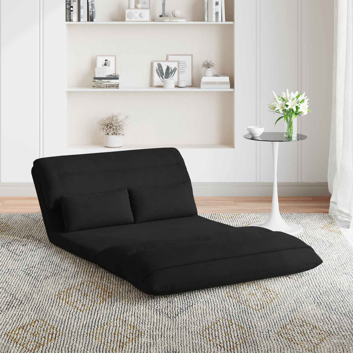 Vidaxl verstelbare vlo stoelen zwart fluweel
