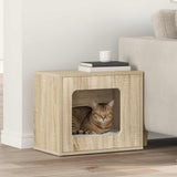 Vidaxl kattenhuis sonoma 51 x 30 x 42,5 cm bewerkt hout