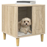 Vidaxl hondenhuis sonoma eiken 44 x 42 x 49 cm bewerkt hout
