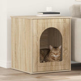 Vidaxl kattenhuis sonoma 53 x 52 x 62 cm bewerkt hout