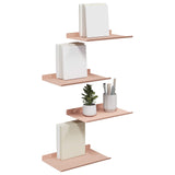 Vidaxl drijvende plank 4 st roze 30 x 18 x 2,5 cm staal