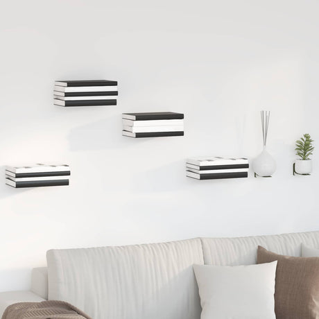 Vidaxl onzichtbare zwevende plank 8 st olijf groen 6 x 11 x 6,5 cm