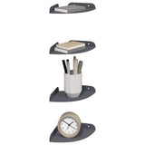 Vidaxl hoek vloeiende plank 4 st antraciet 15 x 15 x 2 cm