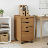Vidaxl rolling kast moss honingbruin 34 x 39 x 56 cm
