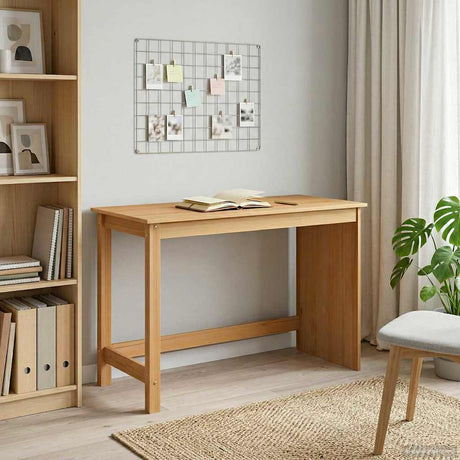 Vidaxl bureau honingbruin 112 x 50 x 75 cm massief vurenhout