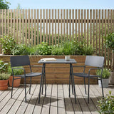 Vidaxl tuinstoelen 2 st antraciet staal