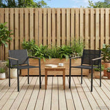 Vidaxl tuinstoelen 2 st zwart en anthraciet textileen stof
