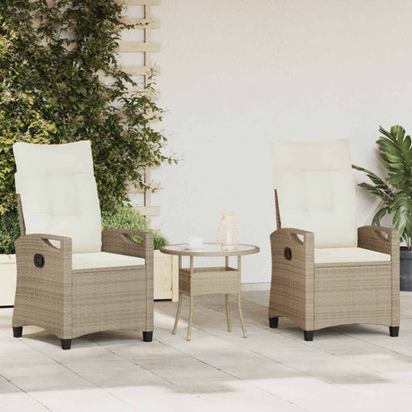 Vidaxl tuinstoel 2 st beige en crème staal en polyester