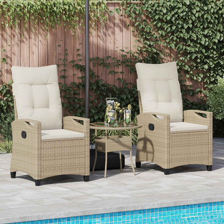 Vidaxl tuinstoel 2 st beige en crème staal en polyester