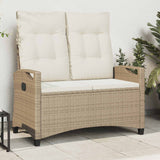 Vidaxl tuinbank beige en crème 105 x 60 x 112 cm staal en polyester