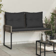 Vidaxl tuinbank 2 -seater 4 st 110 x 59 x 82 cm poly rattan
