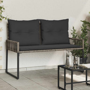 Vidaxl tuinbank 2 -seater 4 st 110 x 59 x 82 cm poly rattan