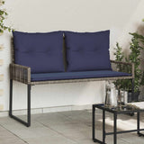 Vidaxl tuinbank 2 -seater 4 st 110 x 59 x 82 cm poly rattan
