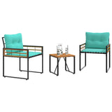 Vidaxl buitenmeubelset 3 st turquoise