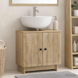 Vidaxl badkamer wastafelkast ede sonoma eiken 59,5 x 31,5 x 59 cm