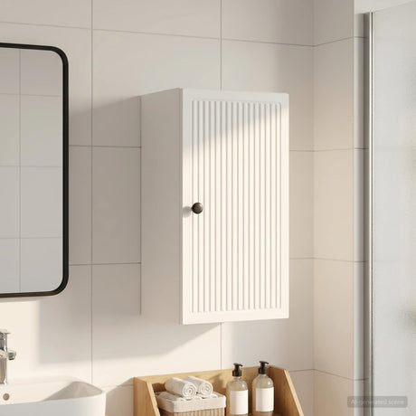Vidaxl badkamer wandkast ede wit 30 x 31 x 59 cm bewerkt hout