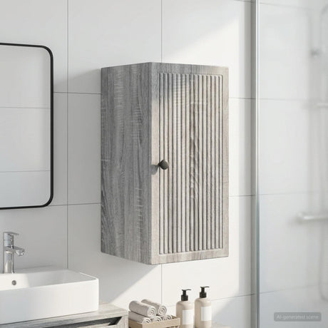 Vidaxl badkamer wandkast ede grijs sonoma 30 x 31 x 59 cm bewerkt hout