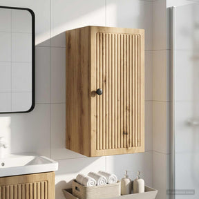 Vidaxl badkamer wandkast ede artisanaal eiken 30 x 31 x 59 cm