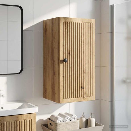 Vidaxl badkamer wandkast ede artisanaal eiken 30 x 31 x 59 cm
