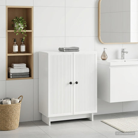 Vidaxl badkamer opbergkast ede hoogglans wit 59,5 x 31 x 80 cm