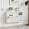 Vidaxl wandgemonteerde schoenkast ede 71 x 17 x 43 cm bewerkt hout wit