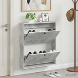 Vidaxl wandgemonteerde schoenkast ede 71 x 17 x 86 cm bewerkt hout