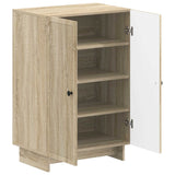 Vidaxl schoenenkast ede 59,5 x 39,5 x 90 cm bewerkt hout sonoma eiken