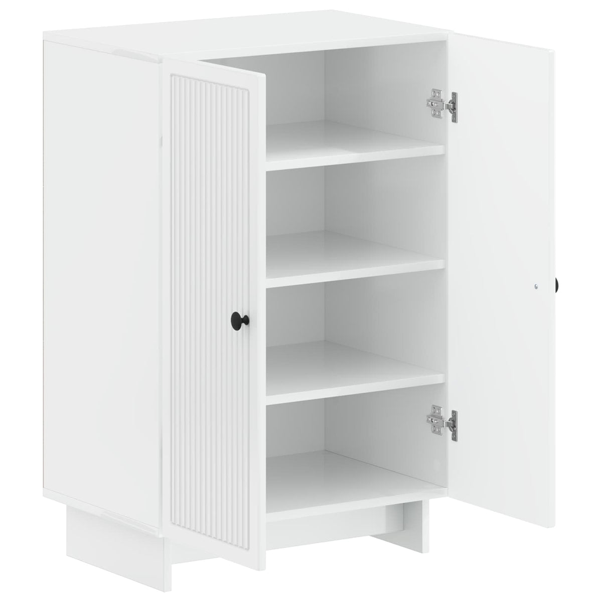 Vidaxl schoenenkast ede 59,5 x 39,5 x 90 cm bewerkt hout hoogglans wit