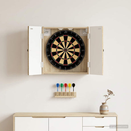 Vidaxl dartbord kabinet ede sonoma eiken 52,5 x 10,5 x 53,5 cm