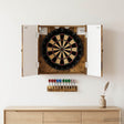 Vidaxl dartbord kabinet breda gerookt eiken 52,5 x 10,5 x 53,5 cm