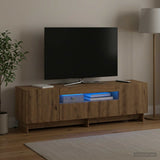 Vidaxl led tv-meubel ede 153 x 35 x 43 cm artisanaal eiken