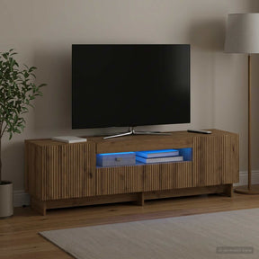 Vidaxl led tv-meubel ede 153 x 35 x 43 cm artisanaal eiken