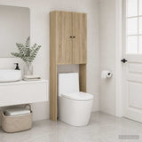 Vidaxl toiletkast ede sonoma eiken 66 x 25,5 x 190 cm bewerkt hout