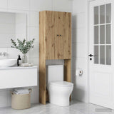 Vidaxl toiletkast ede artisanaal eiken 66 x 25,5 x 190 cm bewerkt hout