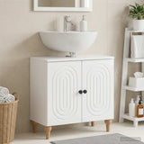 Vidaxl badkamer wastafelkast alkmaar hoogglans wit 59,5 x 31,5 x 59 cm